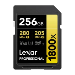 Karta pamięci Lexar Professional 1800x SDXC 256 GB UHS-II V60 — Karta pamięci w tym setupie