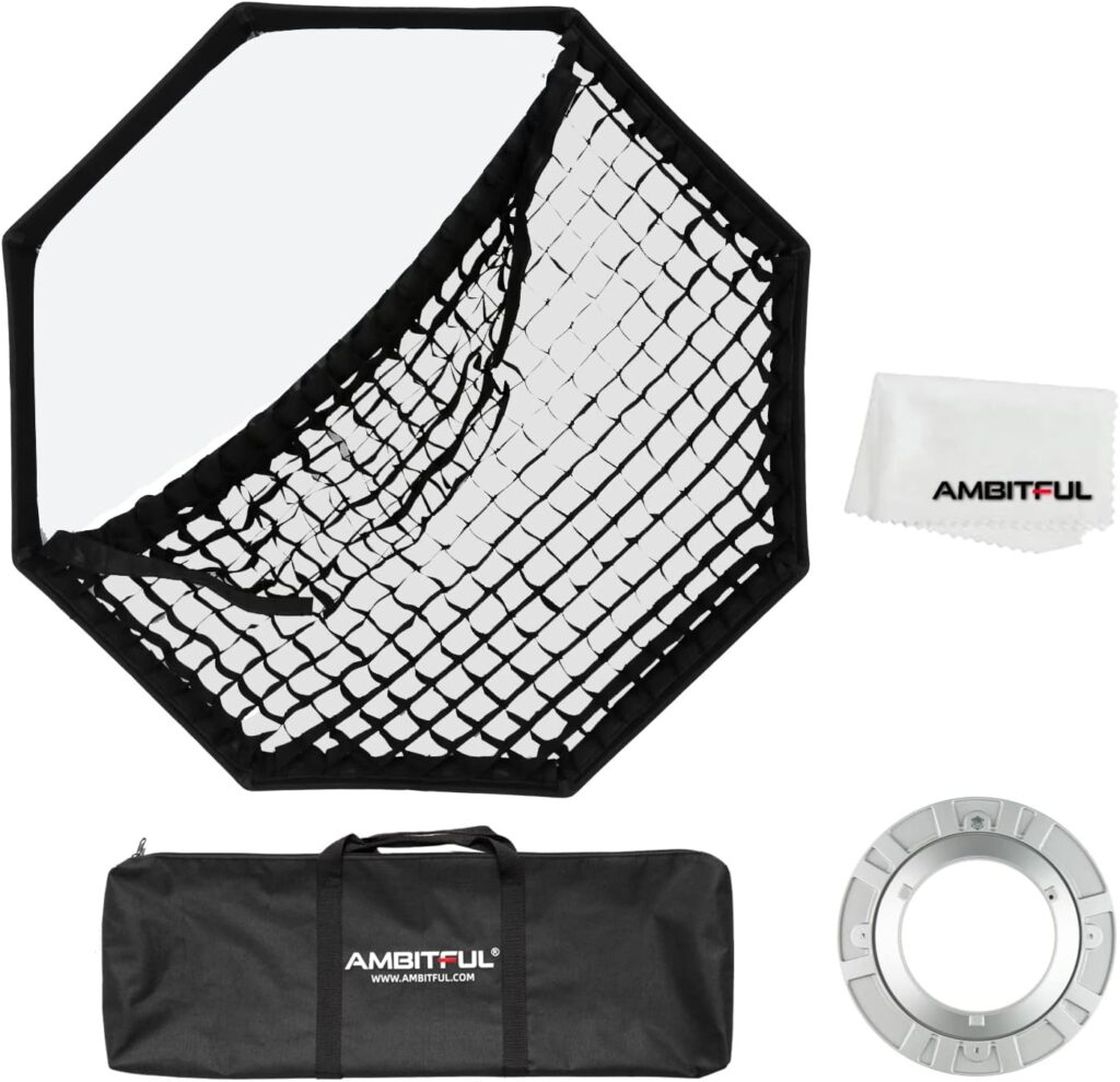 Softbox AMBITFUL FW95 ośmiokątny z gridem